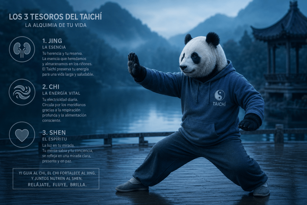 ¿Vives con la batería baja? Descubre los «3 Tesoros» del Taichí para hackear tu energía y tu paz&nbsp;mental.