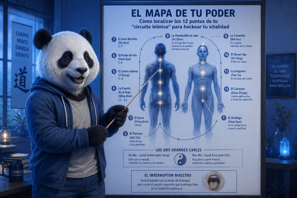 El Mapa de tu Poder: Cómo localizar los 12 puntos de tu «circuito biónico» para hackear tu&nbsp;vitalidad