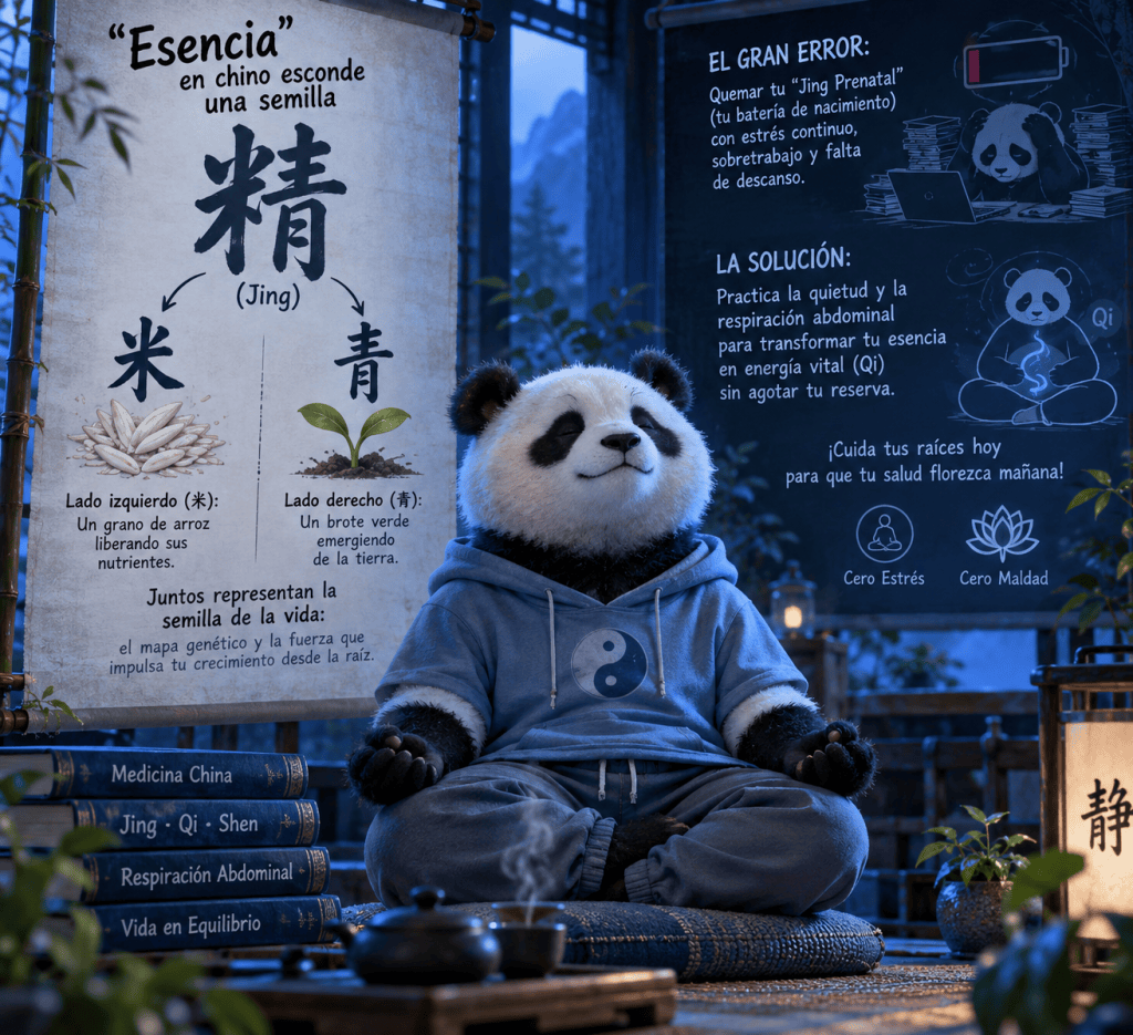 El código secreto en el ideograma de Jing: La semilla biológica que sostiene tu vida&nbsp;🌾🌱